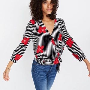 Madewell wrap blouse